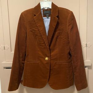 Banana Republic womens corduroy blazer, dark rust color, size 4